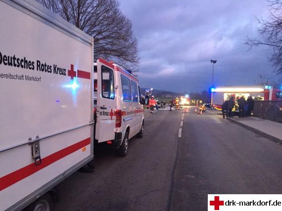 Jahresabschlußübung Bermatingen Verkehrsunfall