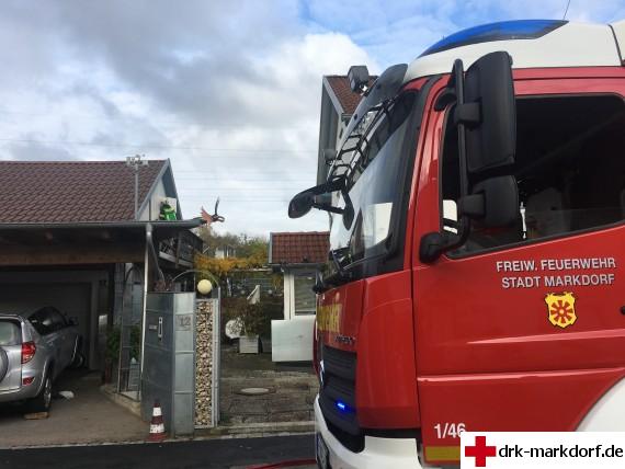 SEG-Einsatz: Brand eines Dachstuhls in Markdorf